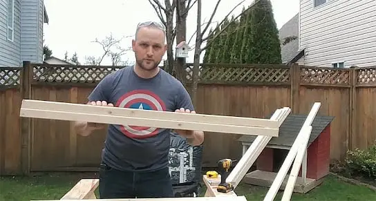 Michael Major working on a DIY off-grid project