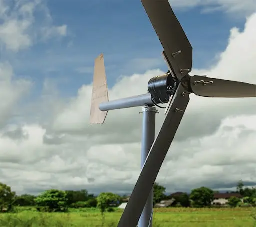 DIY wind turbine built from salvaged motors in No Grid Survival Projects